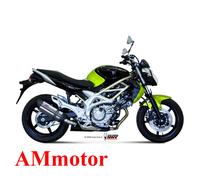 Mivv Pot d'échappement moto Suono Suzuki Gladius 2009-15 S.035.l7 Slip-on homologué Argenté