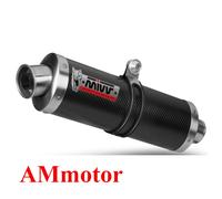 MIVV Pot d'échappement Oval S.003.l3 Slip-On homologué Suzuki GSF 600 Bandit 1995-2004 Argenté