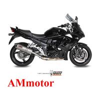 MIVV Silencieux d'échappement Ovale Titane/Carbone pour Suzuki GSF 1250 Bandit