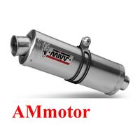Mivv Oval Suzuki Gsf 650 Bandit 2007-15/gsx 650 F 2008-15 S.030.lx2 Homologated Slip On Muffler Argenté Homologated