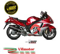 Mivv Suzuki Gsx-R 1300 Hayabusa 2012 12 Pot D' Echappement Moto Oval Carbon Cap