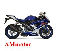 MIVV Silencieux Suono acier noir pour Suzuki GSX-R 600/750 K8/K10