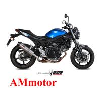 Mivv Suzuki Sv 650 2017 17 Pot D' Echappement Moto Oval Titanium Carbon Cap