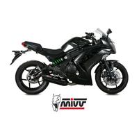 Pot D'Echappament Complet MIVV Suono Noir Inox Noir KAWASAKI ER-6N F 2012 > 2016