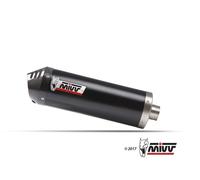 MIVV Système d'échappement complet ovale noir Embout en carbone pour YAMAHA T-Max 560 2020-2021