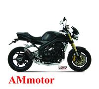Mivv Triumph Speed Triple 2006 06 Pot D' Echappement Moto Gp Carbon