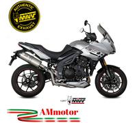 Mivv Triumph Tiger 1050 2017 17 Pot D' Echappement Moto Oval Titane Carbon Cap