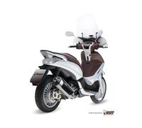 MIVV Urban Échappement Complet Acier Inox Argent Piaggio Beverly 300 2010-13