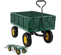 Miweba Chariot d’extérieur MB-700 - Bâche - Parois Pliables - Capacité de Charge 700 kg - Pneus pneumatiques - Chariot Pliable - Chariot de Jardin - Chariot de Transport - Brouette