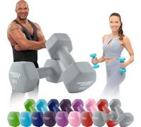 Miweba Ensemble d'Haltères Professionnels en Néoprène NKH100 0,5-10,0 kg pour la Gymnastique