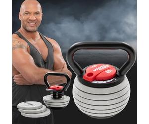 Miweba Sports Kettlebell Réglable KB-300 | Poids de 3,5 à 18 kg - Haltère à Boule - Poids de Boule Réglable - Haltère à Balancier - Kettlebells - Haltères - Haltère pour Intérieur et Extérieur