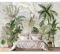 MIWEI Wallpaper Papier Peint Auto-adhésif Mural Panoramique Plantes De Jungle Tropicale Papier Peint Autocollant Decoration Poster Murale Chambre Salon -ZIZ0066-300cmx210cm