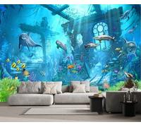 MIWEI Wallpaper Papier Peint Panoramique Architecture Du Monde Sous Marin Papier Peint Intissé 3D Tapisserie Decoration Chambre Salon Murale -KX21137, 400x255cm