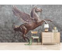 MIWEI Wallpaper Papier Peint Panoramique Cheval Ange En Relief Papier Peint Intissé 3D Tapisserie Decoration Chambre Salon Murale -KX09518, 350x250cm