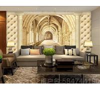 MIWEI Wallpaper Papier Peint Panoramique Colonne Architecture Vintage Papier Peint Intissé 3D Tapisserie Decoration Chambre Salon Murale -KX12766, 310x250cm