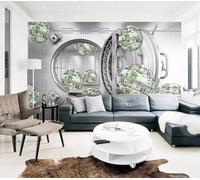 MIWEI Wallpaper Papier Peint Panoramique Dollar Boule Ronde Idée Abstraite Papier Peint Intissé 3D Tapisserie Decoration Chambre Salon Murale -KX07991, 430x300cm