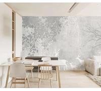 MIWEI Wallpaper Papier Peint Panoramique Forêt Abstraite De Plantes À Feuilles Papier Peint Intissé 3D Tapisserie Decoration Chambre Salon Murale -KX00827, 430x300cm