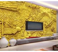 MIWEI Wallpaper Papier Peint Panoramique Oeuvres En Relief Peintures Célèbres Papier Peint Intissé 3D Tapisserie Decoration Chambre Salon Murale -KX03107, 250x175cm