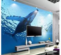 MIWEI Wallpaper Papier Peint Panoramique Poissons Du Monde Sous - Marin Papier Peint Intissé 3D Tapisserie Decoration Chambre Salon Murale -KX13313, 250x175cm