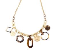Mix and Match Style chaîne en métal collier pendentif géométrique, collier de la clavicule personnalisé rétro et à la mode