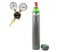 Mix Ar/CO2 Bouteille de gaz argon avec réducteur de pression Argon - 10 l 200 bar remplie + réducteur de pression Mini Ar/CO2 BestSchweissen.de pour gaz de soudage TIG MIG MAG MAG