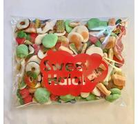 Mix Bonbons Gélifiés Halal, Assortiment de Fruits, 1000g, Sachet Plastique, 180 Pièces, Multicolore, Pour Fête et Événement