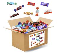 MIX CHOCOLAT? | Assortiment de 100 Mini Chocolats Kinder, C?l?brations, Milka, Daim | Plus de 760 g de Friandises emball?es individuellement ? partage