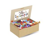 MIX CHOCOLATÉ | Assortiment de 100 bonbons au chocolat Kinder, Célébrations, Milka, Daim | 760g à partager