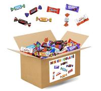 MIX CHOCOLATÉ | Assortiment de 250 Mini Chocolats Kinder, Célébrations, Milka, Daim | 1.980 kgs de Friandises emballées individuellement à partager pour Pâques, un Anniversaire