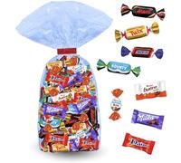 MIX CHOCOLATÉ NOEL | Assortiment de 60 bonbons au chocolat Kinder, Célébrations, Milka, Daim | 490g de Friandises emballées individuellement pour remplir un Calendrier de l'Avent