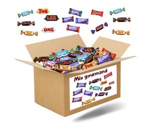 MIX GOURMAND Pâques | Méga Assortiment de 7,45kg de Bonbons au Chocolat Individuels : Célébrations, Milka, Daim, Toblerone | Idéal pour Entreprises, Associations, Arbres de Noël & Réceptions