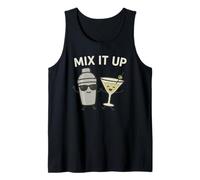 Mix It Up - Verre à Martini et Shaker à Cocktail Amusant Débardeur