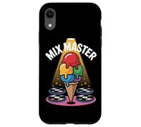 Mix Master DJ Glace Disques Vinyl Coque pour iPhone XR