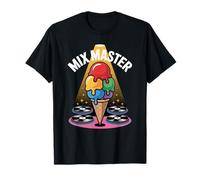 Mix Master DJ Glace Disques Vinyl T-Shirt