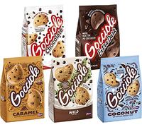 Mix Pavesi - Pack assorti avec Gocciole de chocolat, caramel, noix de coco, gibier et extra foncé - Biscuits avec gouttes de chocolat