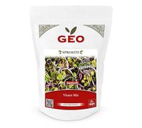 Mix Vivace - Graines à germer bio 300 g | Trio radis blanc, rouge & rose | Saveur piquante, pousse rapide 5-6 j | Super-aliment antioxydant | GEO