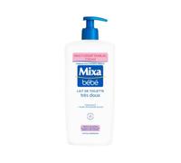 Mixa Bébé - Lait de Toilette Très Doux à l'Huile d'Amande et Vitamine E - Pour la Toilette Quotidienne des Bébés et Peaux Délicates - Nettoie et Nourrit la Peau - Hypoallergénique - 750 ml
