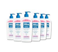 Mixa Bébé - Lait de Toilette Très Doux - Peaux Délicates Nourrissons - À la Vitamine E + Huile d’Amande Douce - Tolérance Optimale - Hypoallergénique - Maxi Format - Lot de 6 x 400 ml