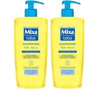 Mixa Bébé - Shampooing Très Doux Pour le Cuir Chevelu - Pour les Bébés et Lavages Fréquents des Cheveux Adultes - Douceur, Souplesse et Brillance - Ne Pique Pas les Yeux - 750 ml (Lot de 2)