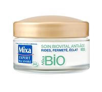 Mixa Soin Biovital Anti-Âge Jour BIO – Peaux Matures, Rides, Fermeté, Eclat – 50 ml