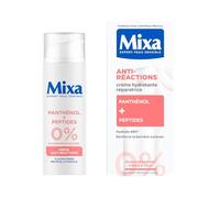 MIXA - Crème Anti-Réactions - Hydrate Intensément & Répare La Barrière Cutanée en 4H* - Sans Parfum, Sans Alcool - Panthénol + Peptides - Tous Types de Peaux Réactives - Flacon-Pompe 50 ml