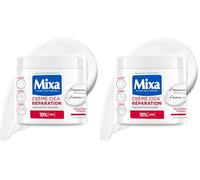 Mixa - Crème Cica Réparation - Réparation Effet Longue Durée - Peaux Très Sèches et Rugueuses - Visage, Corps, Mains - Hypoallergénique - 400ml (Lot de 2)