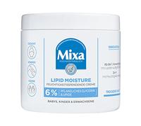 Mixa Crème hydratante au lipide, avec 6 % de lipides et de la glycérine végétale pour peaux sèches, soin de la peau, du visage, du corps et des mains, pour toute la famille, hydratant lipidique, 400