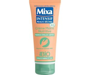 MIXA - Crème Main Bio Nutritive à l’Huile d’Abricot, Hydratation Intense et Douceur (Tube 100 mL) - Lot de 3 - vendu par Lot