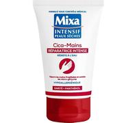 Mixa Crème Mains Cicatricante 50 ml, soin réparateur intensif pour peau abîmée et sèche- Lot De 3