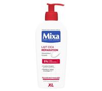Mixa Expert Peau Sensible Lait Cica Réparation Peaux Sèches 400ml | Urée et panthénol, Hypoallergénique, Testé sous contrôle médical, Non gras non collant, Pénétration instantanée