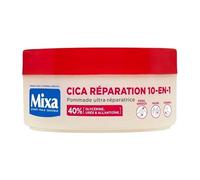 Mixa Expert Peau Sensible - Pommade Ultra-Réparatrice Cica Réparation 10-en-1 - Peaux Extra Sèches et Rugosités - Pieds, Genoux, Mains, Coudes - 100H d'Hydratation - Hypoallergénique - 150 ml