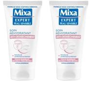 Mixa Expert Peau Sensible - Soin Réhydratant Antidessèchement à l'Extrait d'Avoine + Karité Nutritif - 50 ml (Lot de 2)
