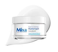 MIXA - Hyalurogel Gel-Crème Hydratant Intensif 24H - Repulpe & Lisse les Ridules - Acide Hyaluronique Pur & Glycérine - Peaux Sensibles et Déshydratées - 50ml