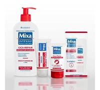 Mixa Intensif Peaux Sèches - Coffret - Routine Réparatrice Cica Soin Corps Panthénol - Lait Corps, Crème Corps, Stick Lèvres, Crème Mains - Mes Essentiels Hiver - Hypoallergénique
